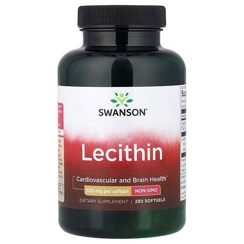Swanson Vitamins Lecithin 520 Mg 250 Softgels