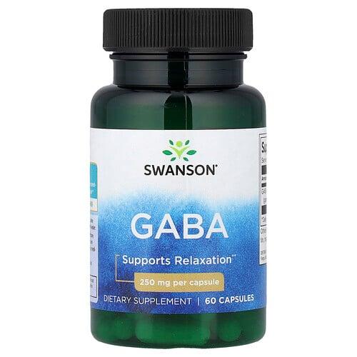 Swanson Vitamins Gaba 250 Mg 60 Capsules