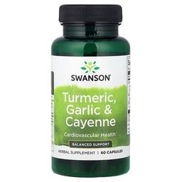 Swanson Vitamins Turmeric Garlic Cayenne 60 Capsules
