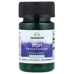 Swanson Vitamins Iron Ferrous Fumarate 18 Mg 60 Capsules