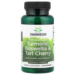 Swanson Vitamins Full Spectrum Turmeric Boswellia Tart Cherry 60 Capsules
