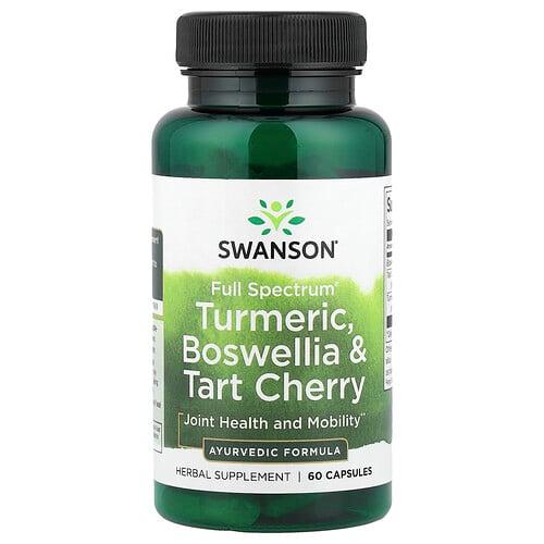 Swanson Vitamins Full Spectrum Turmeric Boswellia Tart Cherry 60 Capsules