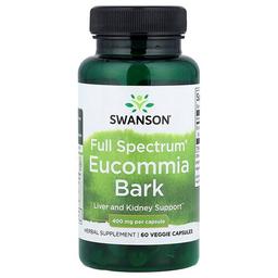 Swanson Vitamins Full Spectrum Eucommia Bark 400 Mg 60 Veggie Capsules