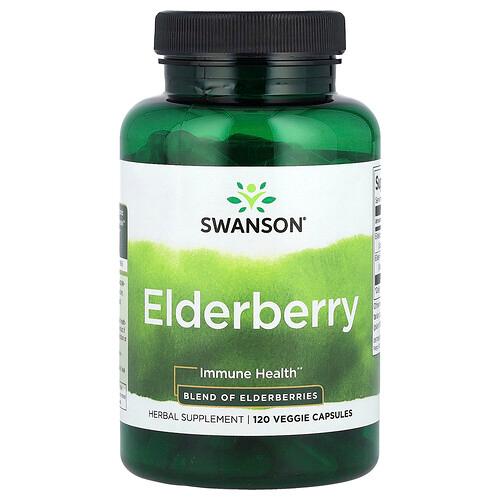 Swanson Vitamins Elderberry 120 Veggies Capsules product image