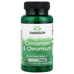 Swanson Vitamins Cinnamon Chromium 60 Vegan Capsules