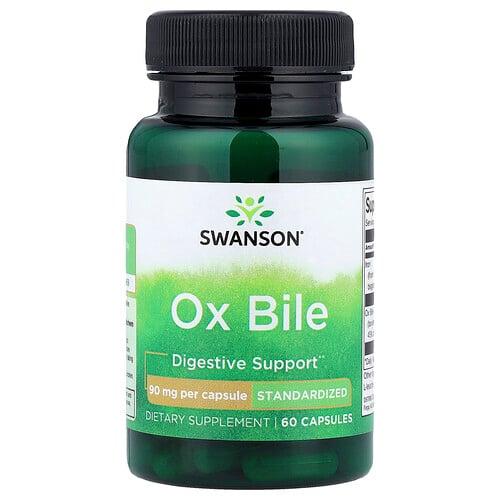 Swanson Vitamins Ox Bile 60 Capsules
