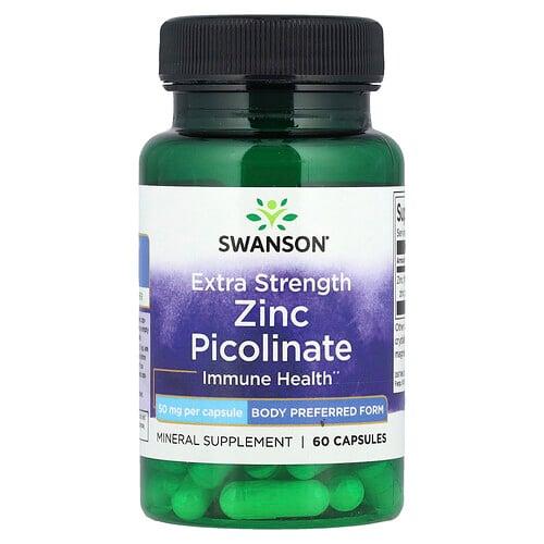 Swanson Vitamins Zinc Picolinate 50 Mg 60 Capsules