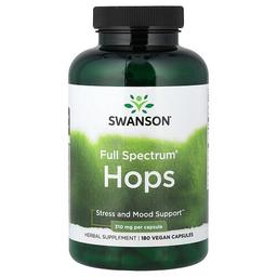 Swanson Vitamins Full Spectrum Hops 180 Vegan Capsules 310 Mg Per Capsule