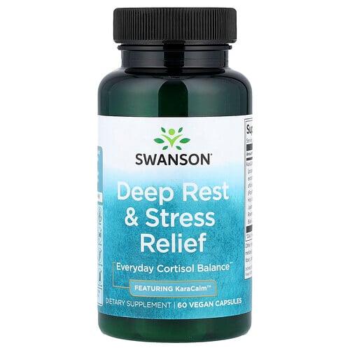 Swanson Vitamins Deep Rest Stress Relief 60 Vegan Capsules