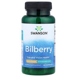 Swanson Vitamins Bilberry Standardized 60 Capsules