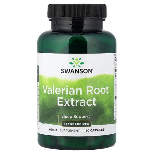 Swanson Vitamins Valerian Root Extract Standardized 120 Capsules