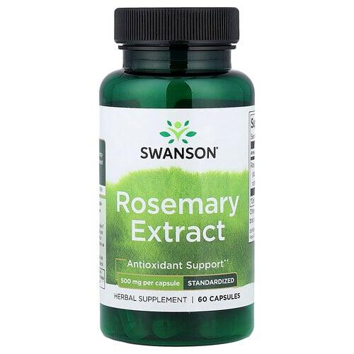 Swanson Vitamins Rosemary Extract Standardized 500 Mg 60 Capsules