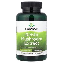 Swanson Vitamins Reishi Mushroom Extract Standardized 500 Mg 90 Capsules