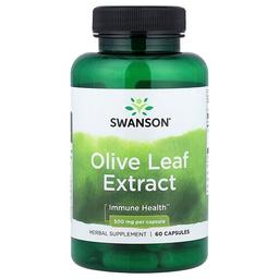 Swanson Vitamins Olive Leaf Extract 500 Mg 60 Capsules