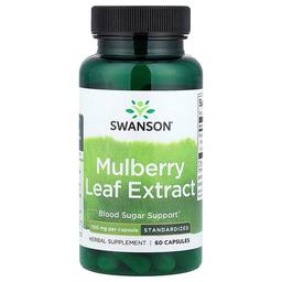 Swanson Vitamins Mulberry Leaf Extract 500 Mg 60 Capsules