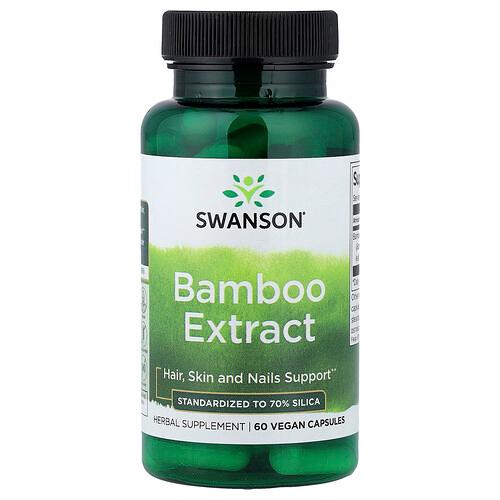 Swanson Vitamins Bamboo Extract 60 Vegan Capsules 300 Mg Per Capsule