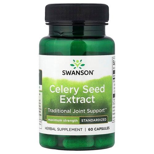 Swanson Vitamins Celery Seed Extract Standardized 60 Capsules 150 Mg Per Capsule