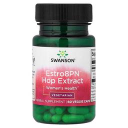 Swanson Vitamins Estro8pn Hop Extract Women S Health 60 Veggie Caps 10 Mg Per Capsule