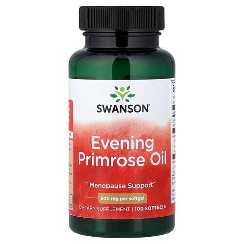 Swanson Vitamins Evening Primrose Oil 500 Mg 100 Softgels