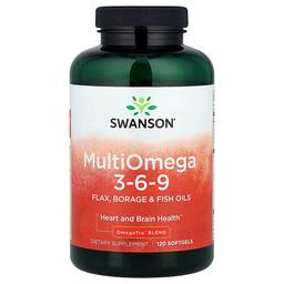 Swanson Vitamins Multiomega 3 6 9 120 Softgels
