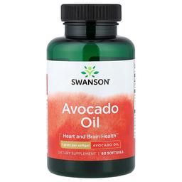 Swanson Vitamins Avocado Oil 1 G 60 Softgels