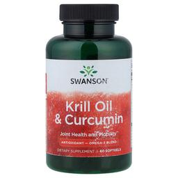 Swanson Vitamins Krill Oil Curcumin 60 Softgels