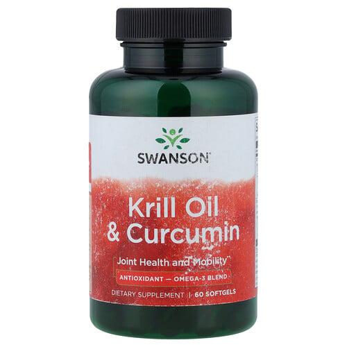 Swanson Vitamins Krill Oil Curcumin 60 Softgels
