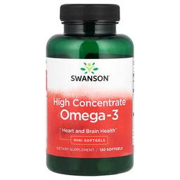 Swanson Vitamins Omega 3 High Concentrate 120 Mini Softgels