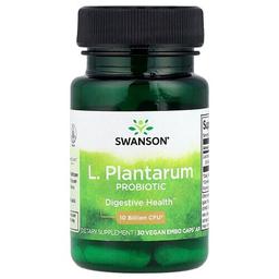 Swanson Vitamins L Plantarum Probiotic 10 Billion Cfu 30 Vegan Embo Caps Ap