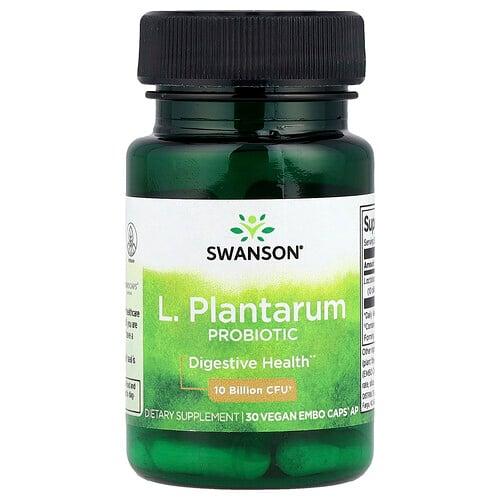 Swanson Vitamins L Plantarum Probiotic 10 Billion Cfu 30 Vegan Embo Caps Ap