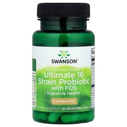 Swanson Vitamins Dr Stephen Langer S Ultimate 16 Strain Probiotic With Fos 30 Vegan Embo Caps Ap