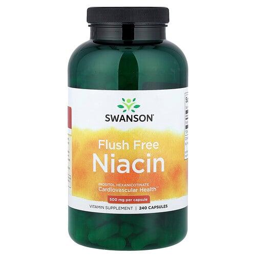 Swanson Vitamins Flush Free Niacin 500 Mg 240 Capsules product image