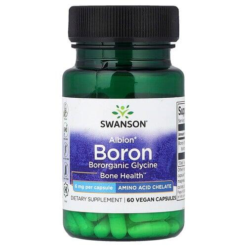 Swanson Vitamins Albion Boron 6 Mg 60 Vegan Capsules