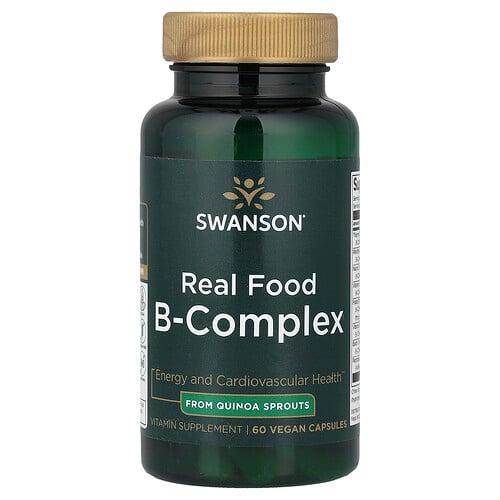 Swanson Vitamins Real Food B Complex 60 Vegan Capsules