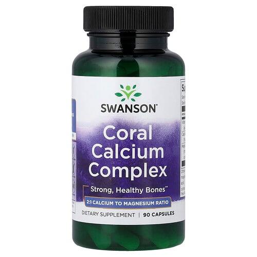 Swanson Vitamins Coral Calcium Complex 90 Capsules
