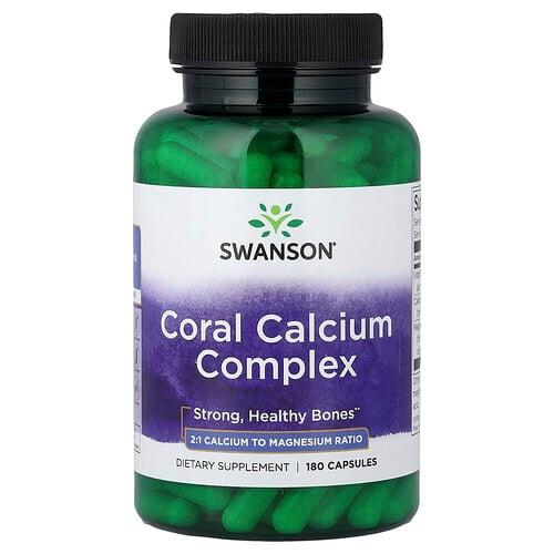 Swanson Vitamins Coral Calcium Complex 180 Capsules