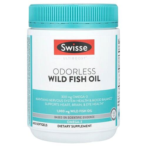 Swisse Ultiboost Odorless Wild Fish Oil 1 000 Mg 400 Softgels