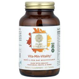 Pure Synergy Vita Min Vitality Men S 2 Per Day Multivitamin 60 Tablets