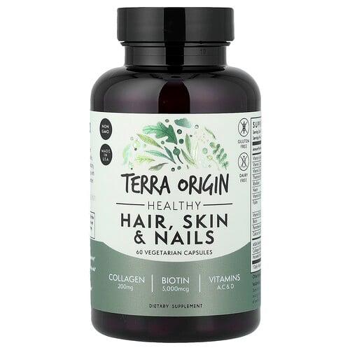 Terra Origin Healthy Hair Skin Nails 60 Vegetarian Capsules