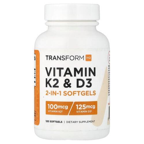 Transformhq Vitamins K2 D3 120 Softgels product image