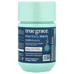 True Grace One Daily Men S Multivitamin 30 Vegan Tablets