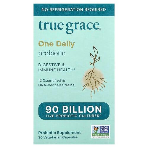 True Grace One Daily Probiotic 30 Vegetarian Capsules