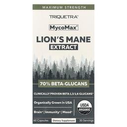 Triquetra Health Mycomax Lion S Mane Extract Maximum Strength 60 Capsules 250 Mg Per Capsule
