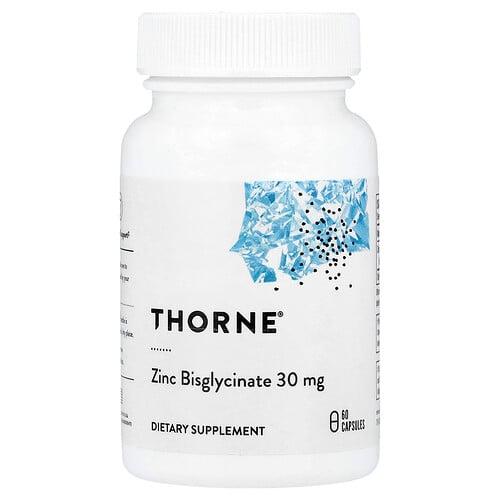 Thorne Zinc Bisglycinate 30 Mg 60 Capsules