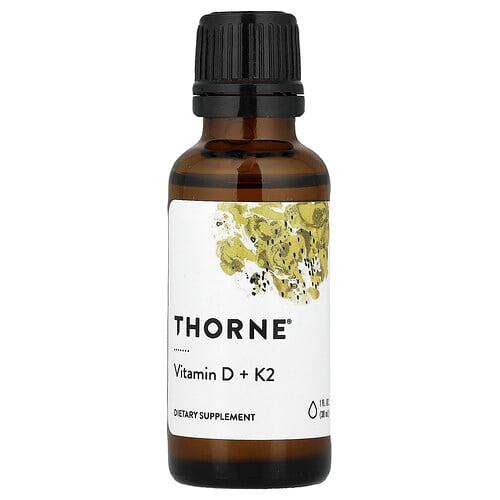 Thorne Vitamin D K2 1 Fl Oz 30 Ml