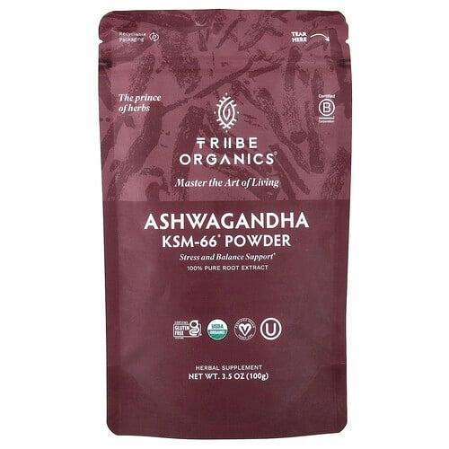 Tribe Organics Ashwagandha Ksm 66 Powder 3 5 Oz 100 G