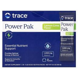 Trace Power Pak Lemon Lime 30 Stick Packets 0 22 Oz 6 1 G Each