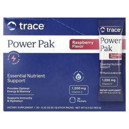 Trace Powerpak Raspberry 30 Stick Packs 0 22 Oz 6 1 G Each