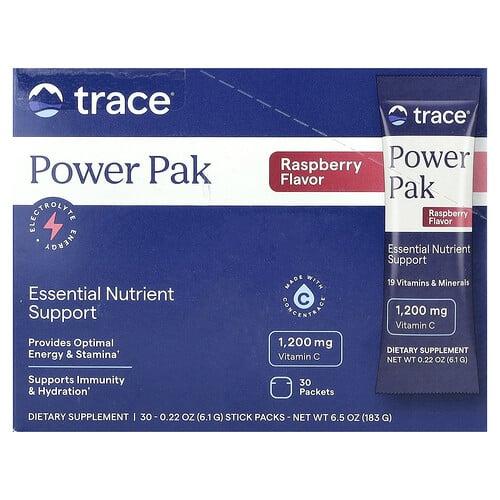 Trace Powerpak Raspberry 30 Stick Packs 0 22 Oz 6 1 G Each
