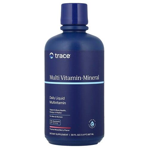 Trace Multi Vitamin Mineral For Men Women Tropical Mixed Berry 30 Fl Oz 887 Ml